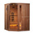 Reserve Edition Full Spectrum Infrared Sauna with Himalayan Salt Bar, 3-Person | Golden Designs